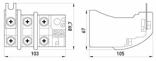 Тепловое реле E.Next e.industrial.ukh.125.85.125 150А 85-125А (i0110022) - фото №1