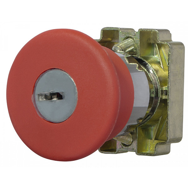 Кнопка безпеки Аско-Укрем XB2-BS142 з ключем (A0140010016) - фото №2