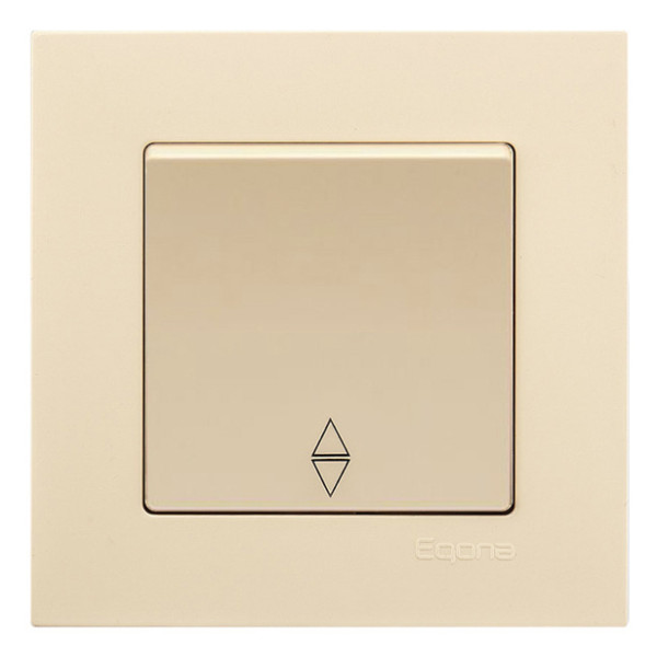 Перемикач прохідний Gunsan Eqona крем