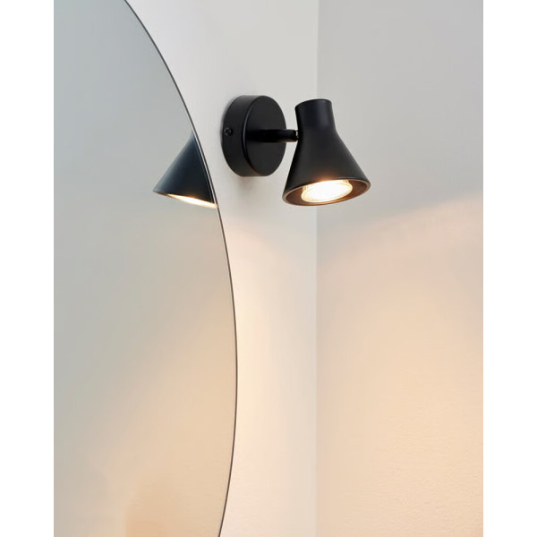 Бра, настінний світильник Nordlux 45761003 Eik GU10 1x35W IP20 чорний - фото №1