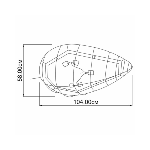 Потолочный светильникImperium Light 72558.01.01 Leaf E27 5x20W IP20 - фото №3