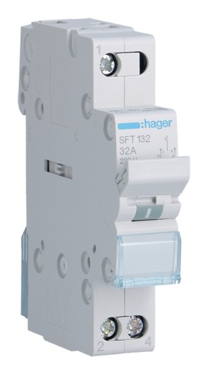 Перемикач Hager SFT132 1P 32А/230В 1м I-0-II