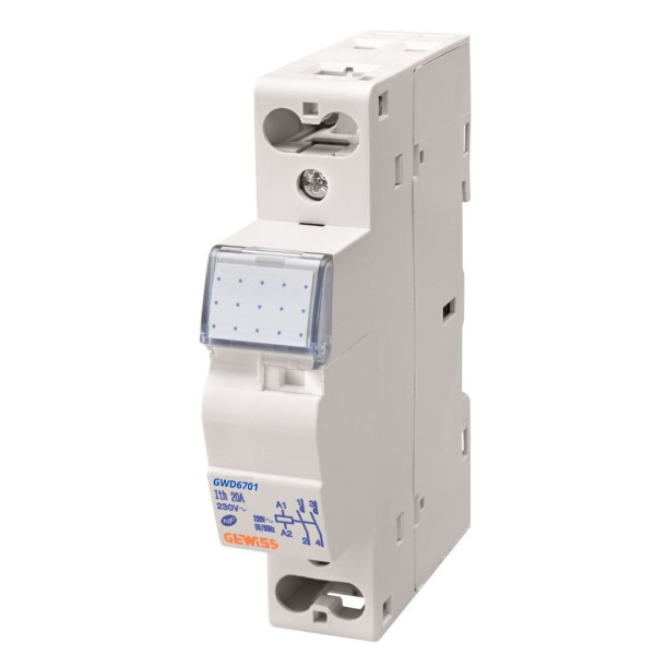 Модульний контактор GEWISS CTR 20A 1NO 230В 1M (GWD6701)