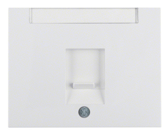 Накладка для суппортов под модуль RJ12/RJ45 полярная белизна Berker K.1