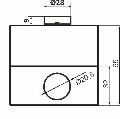 Одноместный пост управления Promfactor FP5-BOX1W1 с кнопкой "I" (Start) - фото №3