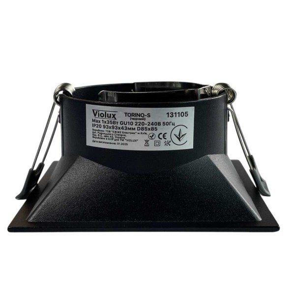 Світильник точковий Violux TORINO-S GU10 IP20 чорний ( 131105 ) - фото №4