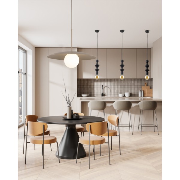 Подвесной светильник, люстра TK Lighting 10910 Slate E27 1x15W IP20 бежевый - фото №2