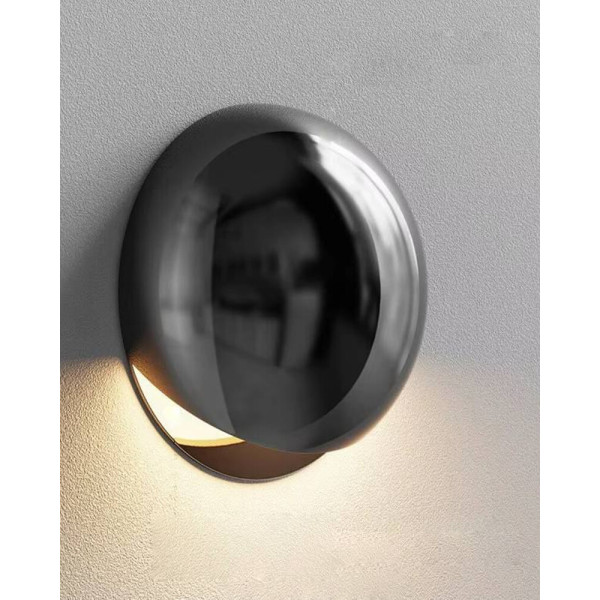 Бра, настенный светильник Kloodi DECO_WA-DROP150 3K BK/CH 1x5W 3000K 300Lm IP20 Черный - фото №1