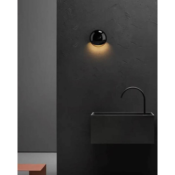 Бра, настенный светильник Kloodi DECO_WA-DROP150 3K BK/CH 1x5W 3000K 300Lm IP20 Черный - фото №2