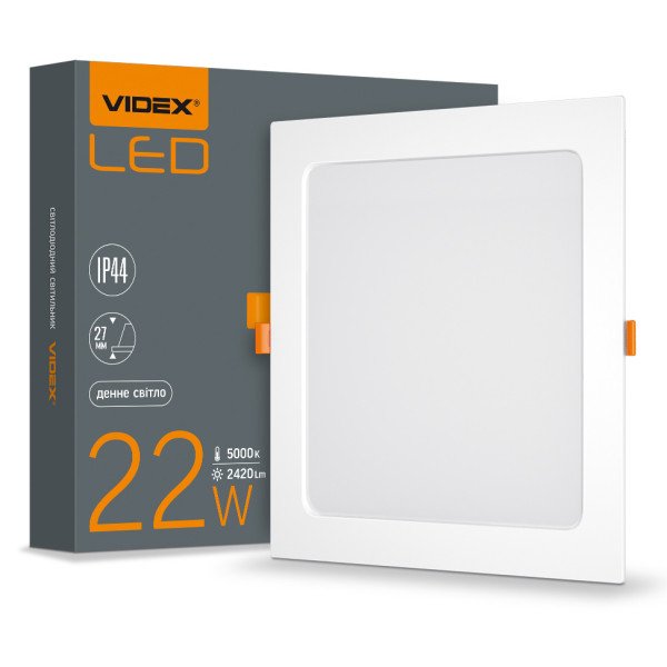 Світильник Videx Back 22Вт 5000K (VL-DLBS-225) - фото №1