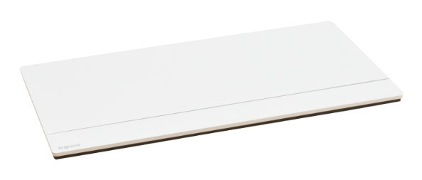 Лючок із висувним блоком Legrand на 8 модулів (654811) алюміній - фото №1