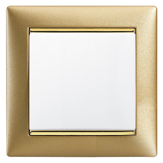 Рамка одноместная Legrand Valena матовое золото - фото №1