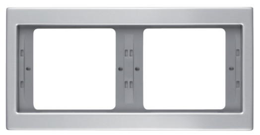 Двомісна горизонтальна рамка Berker K.5 13637003 (алюміній)