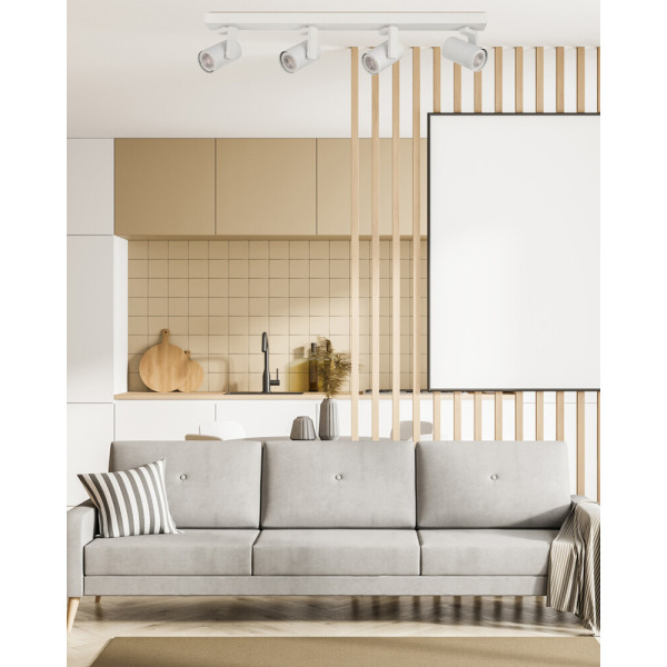 Светильник поворотный, спот Italux SPL-31993-4B-WH Spiela GU10 4x35W IP20 белый - фото №1