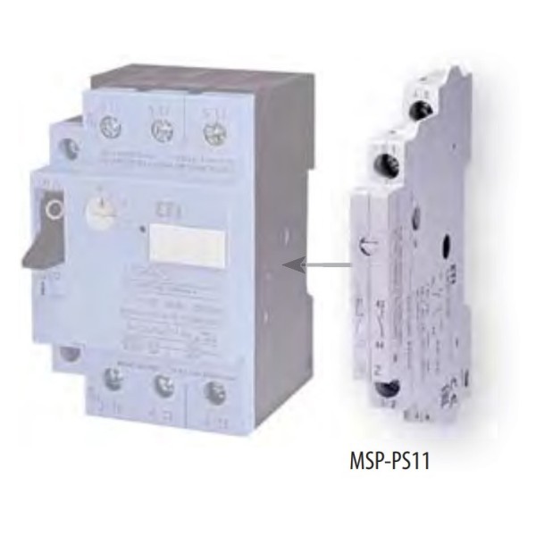 Блок контактів ETI 004646631 MSP-PS11 (1НО+1НЗ 3А 230V) - фото №1