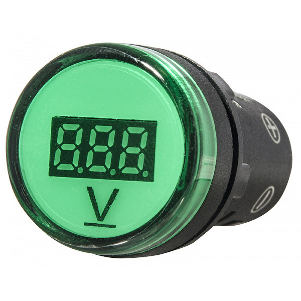 Зелений постовий вольтметр Аско-Укрем AD22-22 DVM DC 5-30В