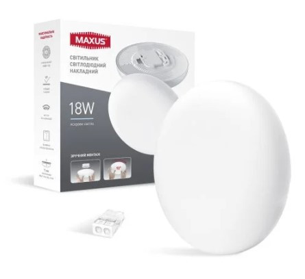 Круглий світильник Maxus SP Surface 18Вт 4100K (1-MSP-1841-CS) - фото №2