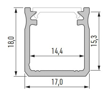 Профиль для светодиодной ленты Lumines Y серебро - фото №5