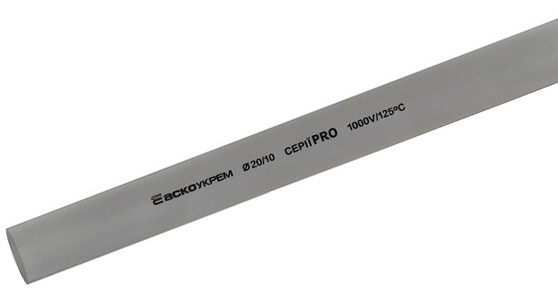 Термозбіжна трубка Аско-Укрем PRO Ø 20,0/10,0 сіра (A0150040565)