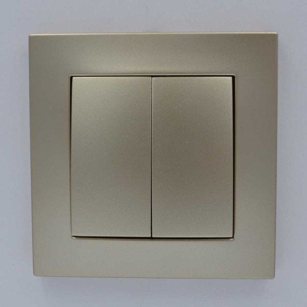 Выключатель ELBI ZENA Silverline титан 2кл без рамки ( 609-011400-202 ) - фото №3