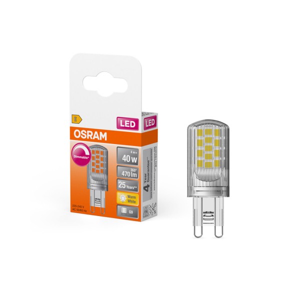 Світлодіодна лампочка Osram 4058075432246 LED G9 DIM 1x4W 2700K 470Lm IP20 - фото №2