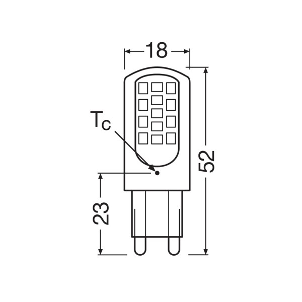 Світлодіодна лампочка Osram 4058075432246 LED G9 DIM 1x4W 2700K 470Lm IP20 - фото №3