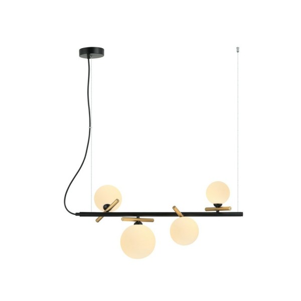 Подвесной светильник, люстра Italux PND-5622-4-BK-W Reverso G9 4x25W IP20 черный - фото №2