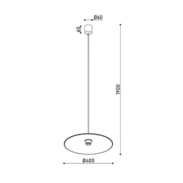 Підвісний світильник, люстра Kloodi DECO_PE-ALBA400 7W 3K WH LED 1x7W 3000К IP20 білий - фото №2