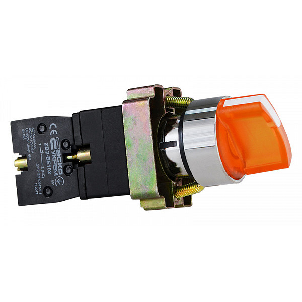 Перемикач Аско-Укрем XB2-BK2565 (0-I) з підсвічуванням жовтий (A0140010081) - фото №3