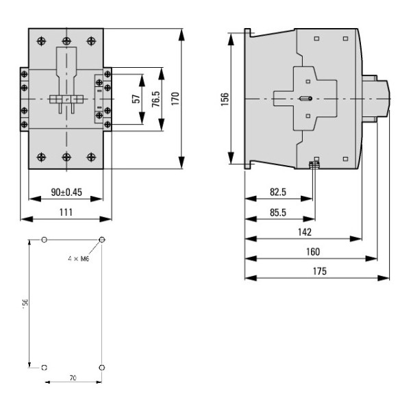 Контактор Schrack LTD31533 230В AC 75кВт 150А 3P розмір 3 - фото №1