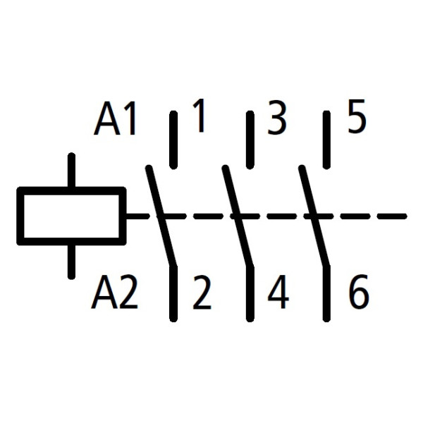 Контактор Schrack LTD31533 230В AC 75кВт 150А 3P розмір 3 - фото №3