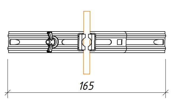 Тримач на півкруглий гребінь даху Leo Lightman з тримачем Niro Ni (304133) - фото №3