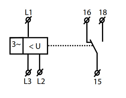Реле контролю послідовності та випадання фаз HRN-56/400V - фото №3