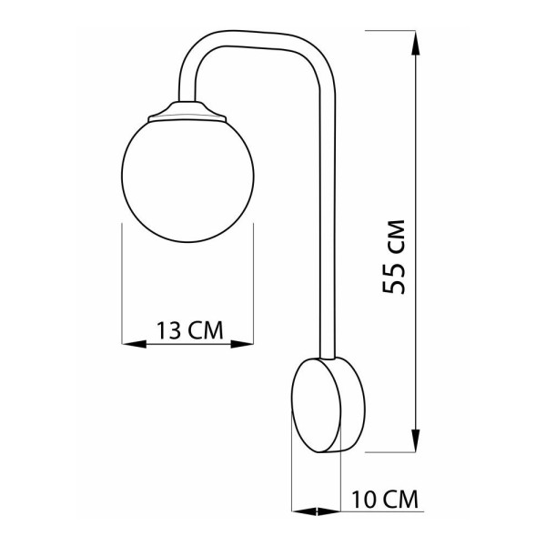 Бра, настенный светильник Imperium Light 574155.05.23 Giraffe E14 1x50W IP20 Черный - фото №1