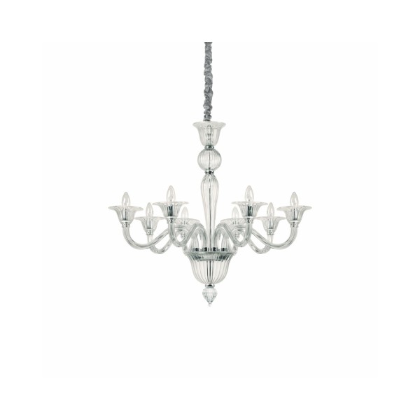 Люстра подвесная Ideal Lux Brigitta sp8 trasparente 199382