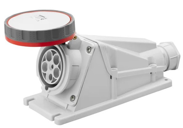 Стационарный разъем 90° GEWISS IP67 3P+N+E 125A 400В (GW62535)