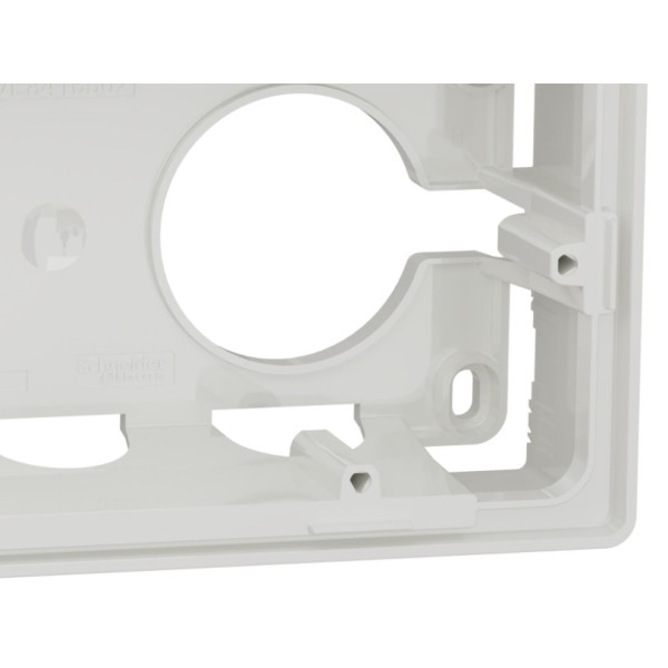 Двопостова коробка Schneider Electric NU800418 для відкритої установки (біла) - фото №4