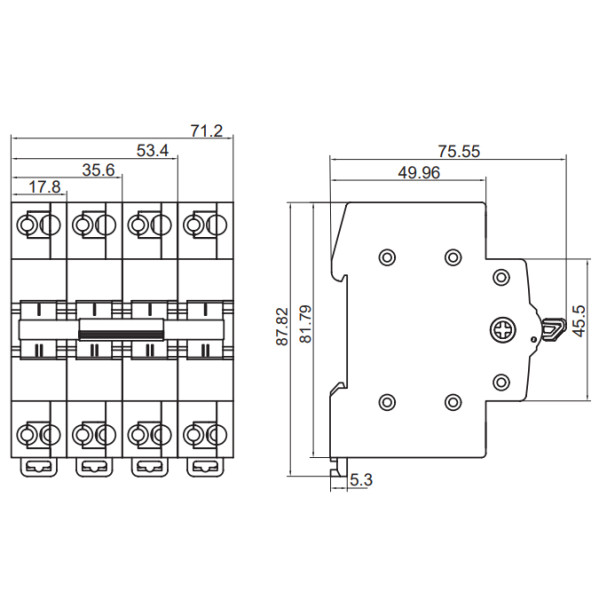 Перемикач навантаження NOARK Ex9BT3G 2CO 25A EU I-0-II (113922) - фото №1