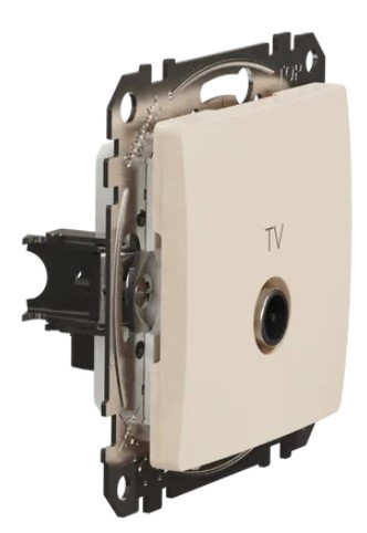 Кінцева TV-розетка 4 дБ Schneider Electric Sedna Design & Elements бежева SDD112471 - фото №1