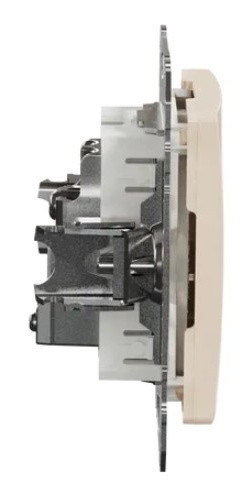 Кінцева TV-розетка 4 дБ Schneider Electric Sedna Design & Elements бежева SDD112471 - фото №2