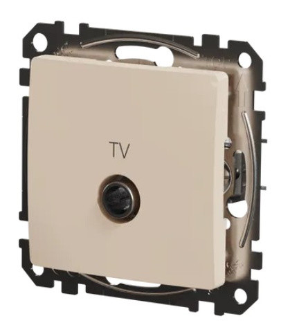 Кінцева TV-розетка 4 дБ Schneider Electric Sedna Design & Elements бежева SDD112471 - фото №4