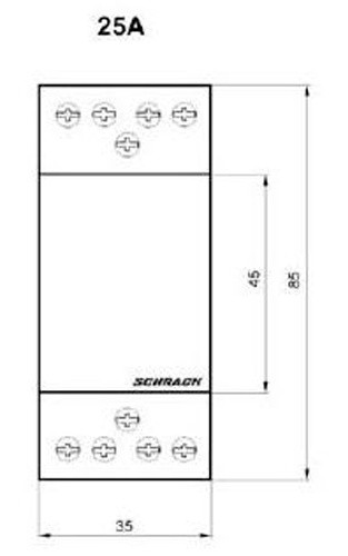 Контактор 25А 3НО+1НЗ 230В AC, Schrack - фото №1