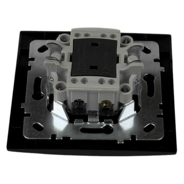 Вимикач Nilson Touran чорний мат 1кл прохідний ( 24381007 ) - фото №2