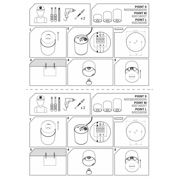 Точечный светильник Nowodvorski 36000 Point GU10 1x35W IP20 Wh - фото №4