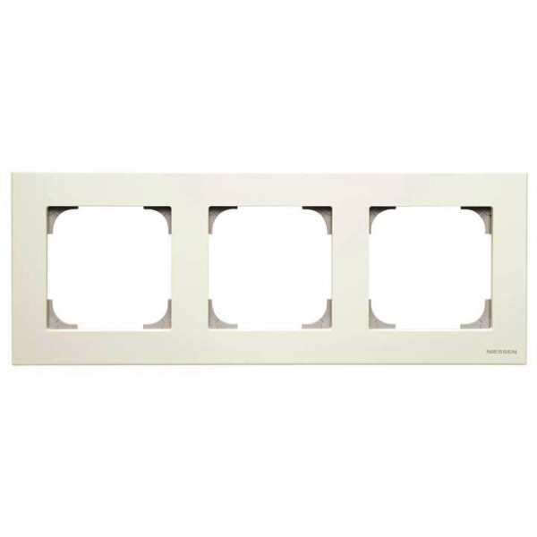 Трехпостовая рамка ABB Sky 8573 BL (белая)
