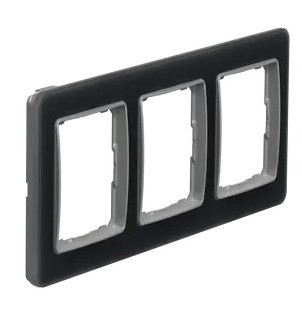 Рамка 3-постовая Schneider Electric Sedna Elements искусственное матовое стекло SDD362803 - фото №1