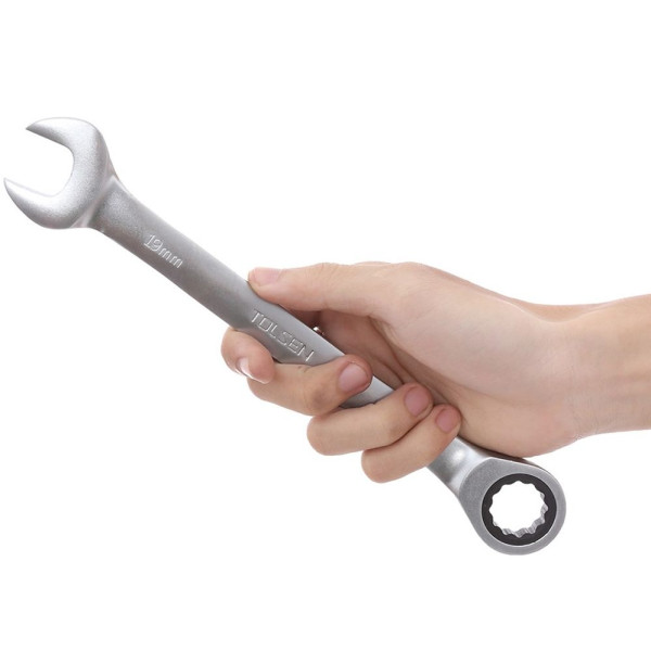 Комплект храповых ключей Tolsen (15229) 8-19мм (7шт) - фото №1