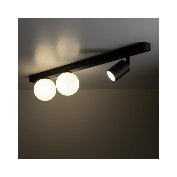 Світильник поворотний, спот TK Lighting 10001 Vox GU10+G9 3x10+6W IP20 Bk - фото №1