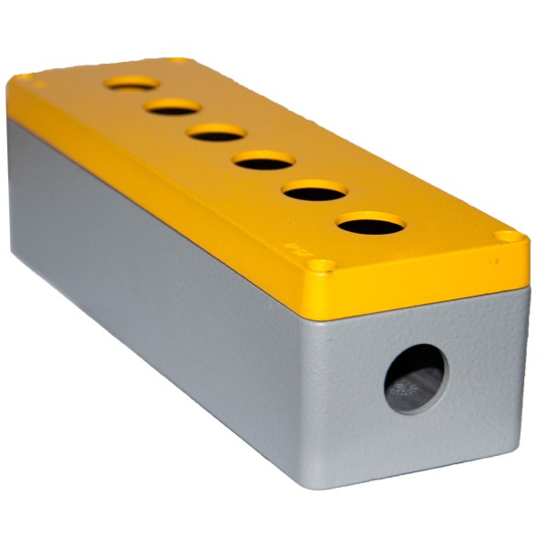 Шестимісний алюмінієвий пост кнопковий TP Electric 3390-825-0600 80x250x70мм IP67 - фото №1