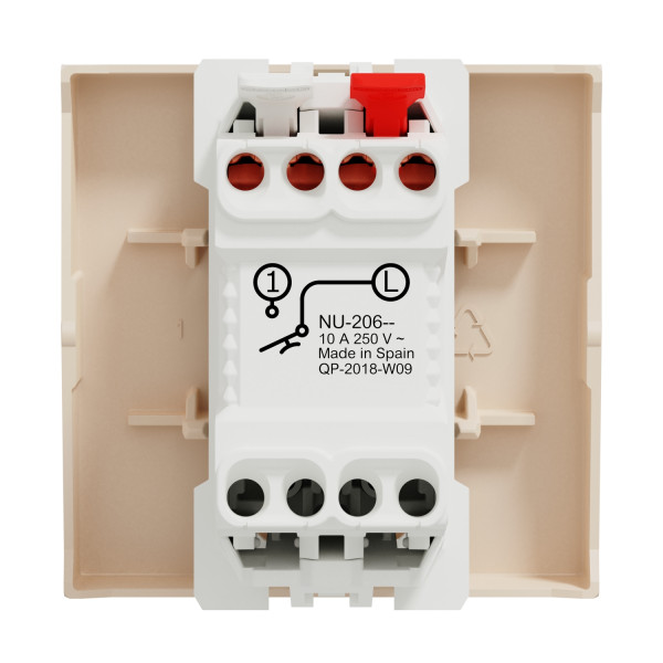 Кнопка вимикача Schneider Electric Unica New NU320644 10А 2м бежева - фото №4